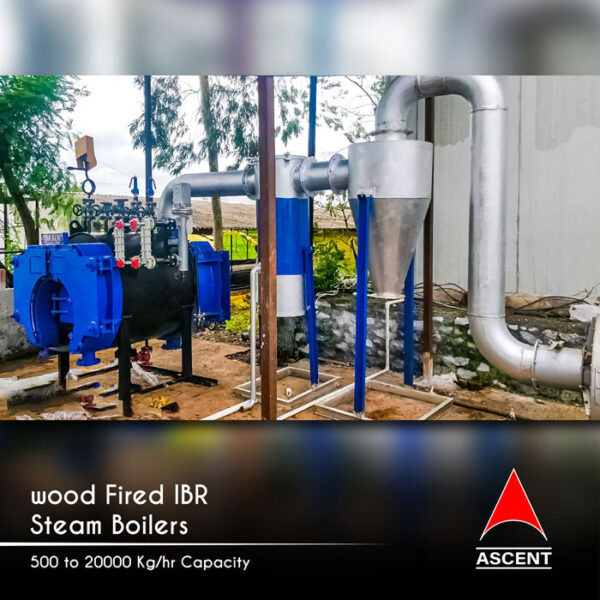 Wood and Coal Fired 2000 Kg/hr Capacity IBR Steam Boiler